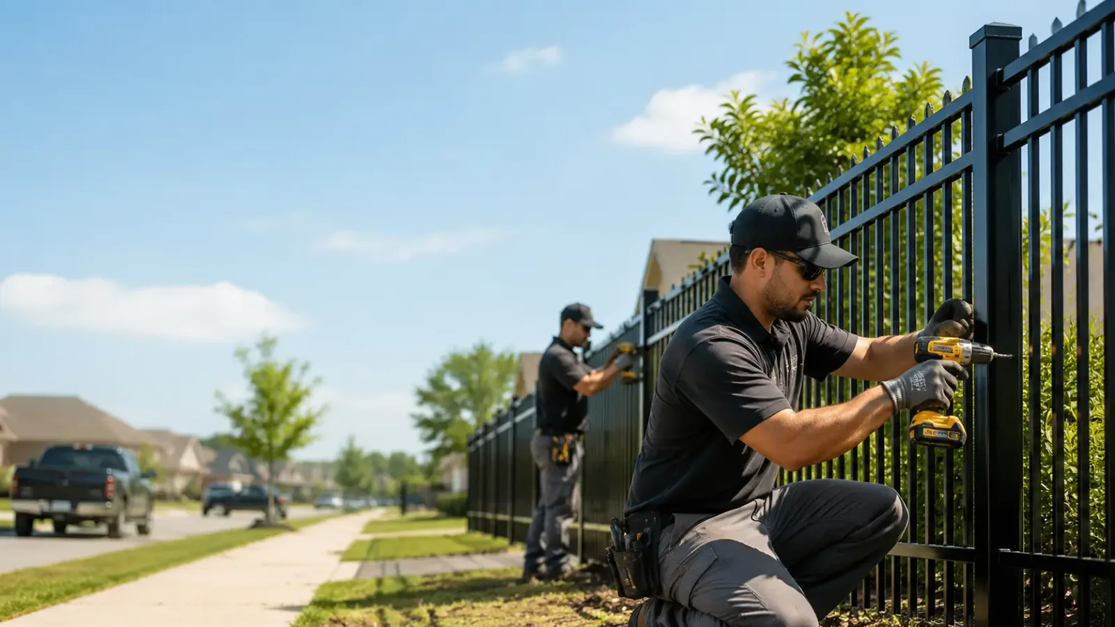Metal Fence Installation in Tomball, TX